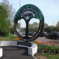 Metal craft art stainless steel park sculpture